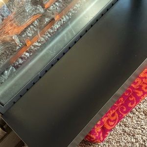 NWT WALLShelf w/Hidden Bracket’s- Black/Dark Brown Finish- Complete/w Hardware